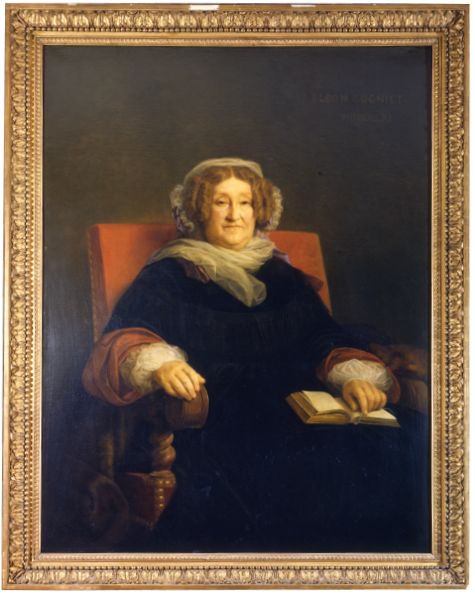 マダム・クリコの肖像画。多くの困難に立ち向かいながら、シャンパーニュ製造に数々の革新をもたらし、後に〝ラ・グランダム（偉大なる女性）〞と讃えられた。