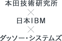 本田技術研究所×日本IBM×ダッソー・システムズ