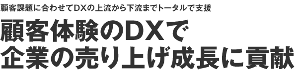[企業のDX推進を支援するプラットフォームを通じたBPO]顧客体験のDXで企業の売上成長に貢献