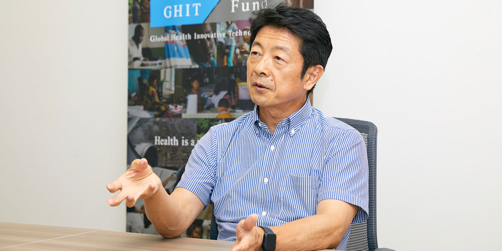 Osamu Kunii, CEO and Executive Director at the GHIT Fund | Kisa Toyoshima