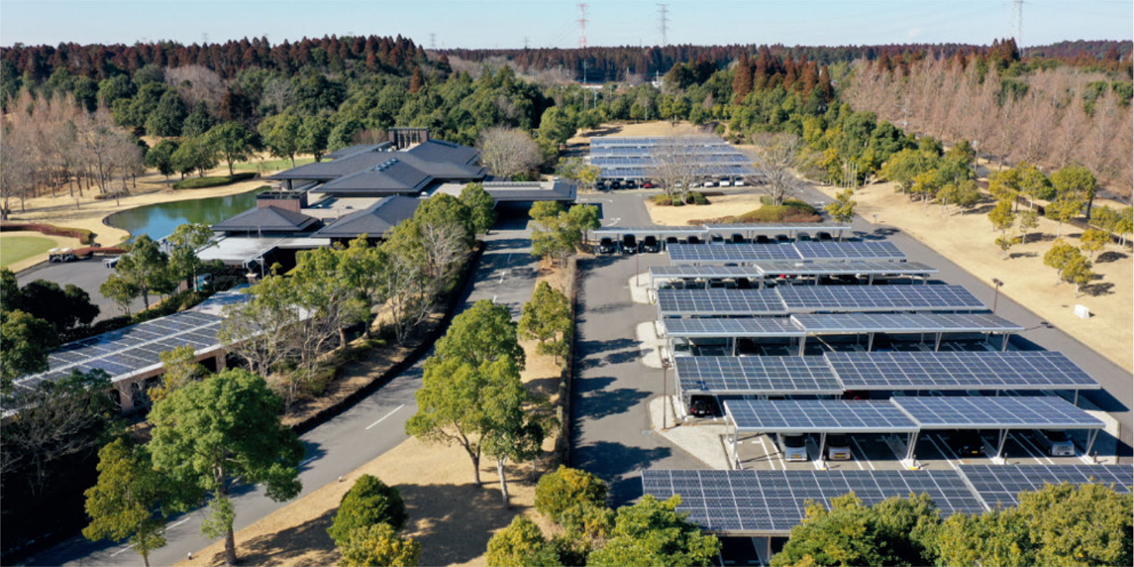 Solar panels in Kiminomori | Picture courtesy of Tokyu Land Corporation