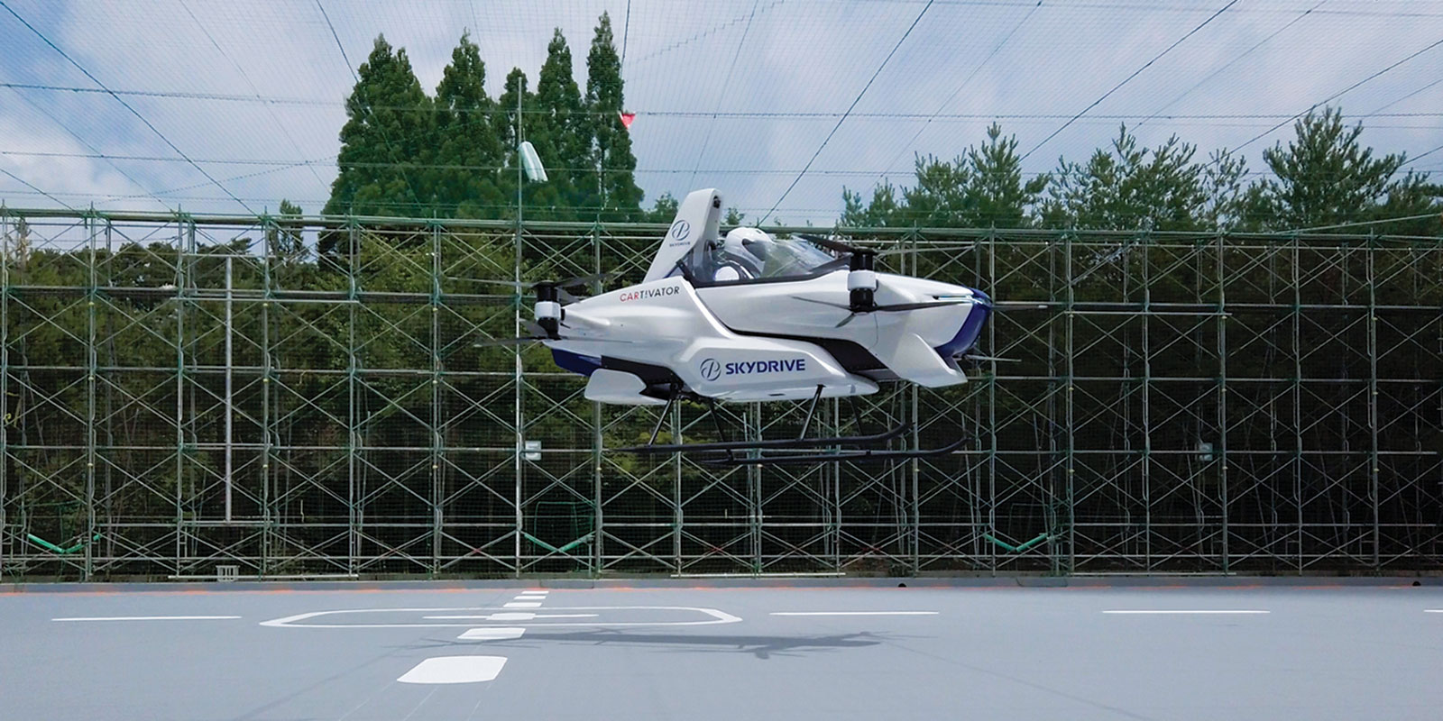 SkyDrive’s SD-03 prototype made its world debut on 25th August 2020 | ©SkyDrive