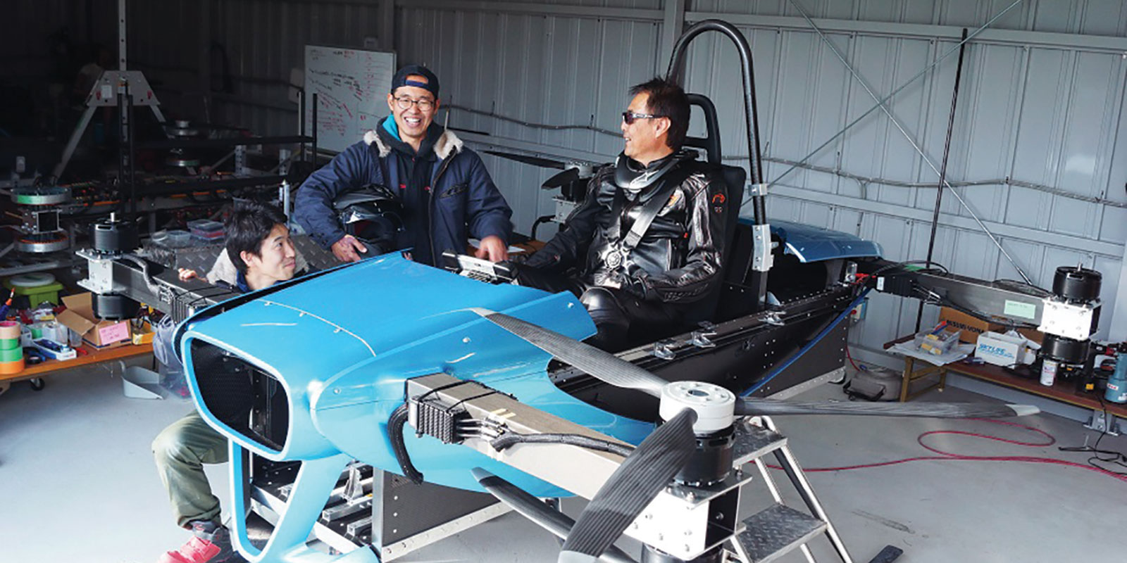 SkyDrive’s SD-02 completed the first manned flight of a car in Japan in December 2019 | ©SkyDrive