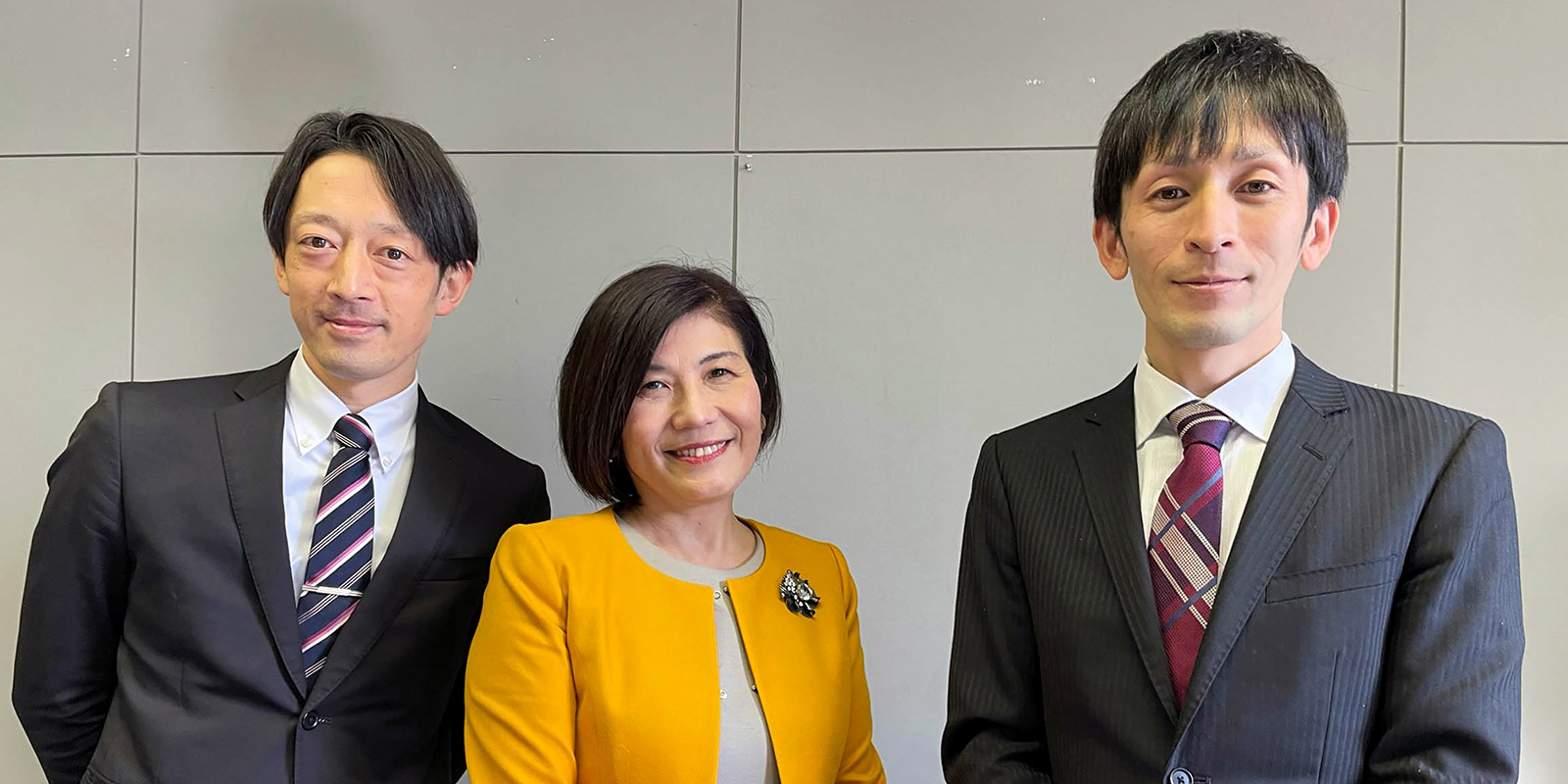 From left: Masato Fukui, Atsuko Kusaba, Akira Sonoda | Picture Courtesy of Suita City